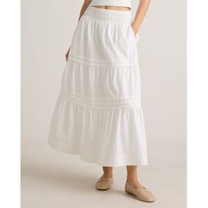 Quince White Maxi Skirt
